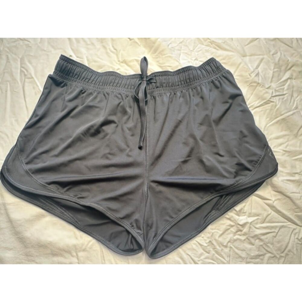 SO Kohl's Black Active Running Shorts Dolphin Hem Size Large 8761